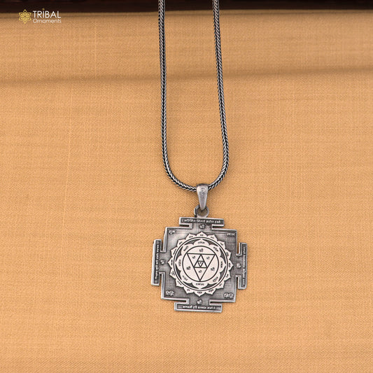 925 sterling silver Kanak dhara yantra unisex pendant nsp1175