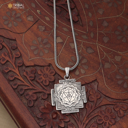 925 sterling silver Kanak dhara yantra unisex pendant nsp1175