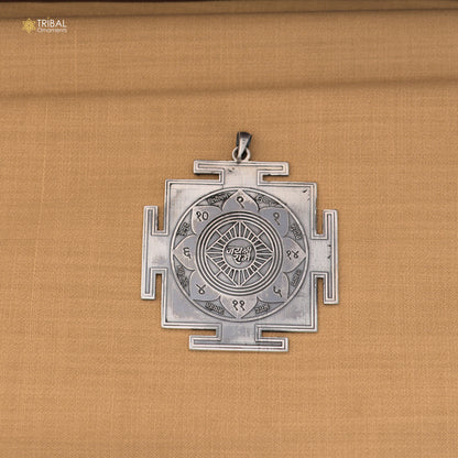 925 sterling silver Ram raksha yantra unisex pendant nsp1174