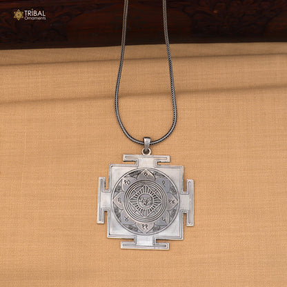 925 sterling silver Ram raksha yantra unisex pendant nsp1174