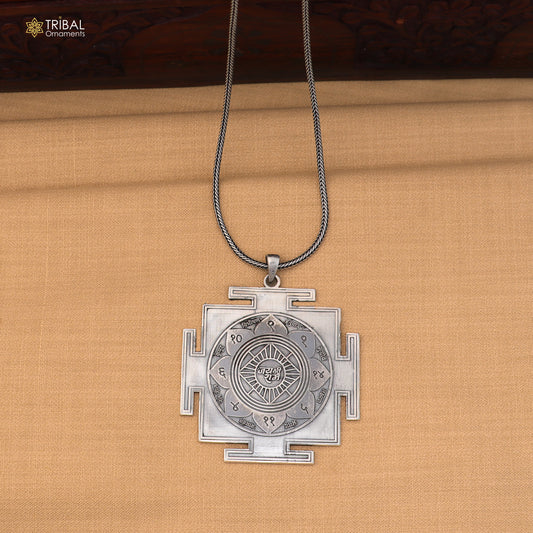 925 sterling silver Ram raksha yantra unisex pendant nsp1174