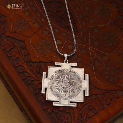 925 sterling silver Ram raksha yantra unisex pendant nsp1174