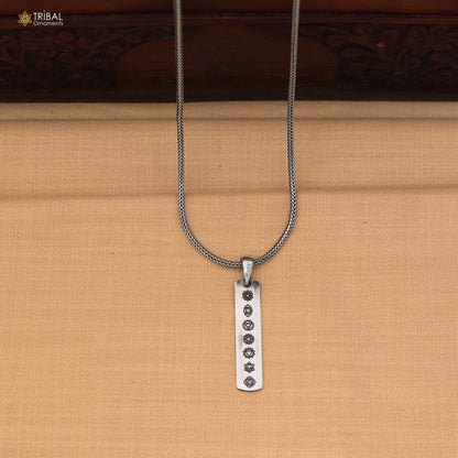 925 sterling silver Seven chakra pendant with chain stylish unisex jewelry nsp1166