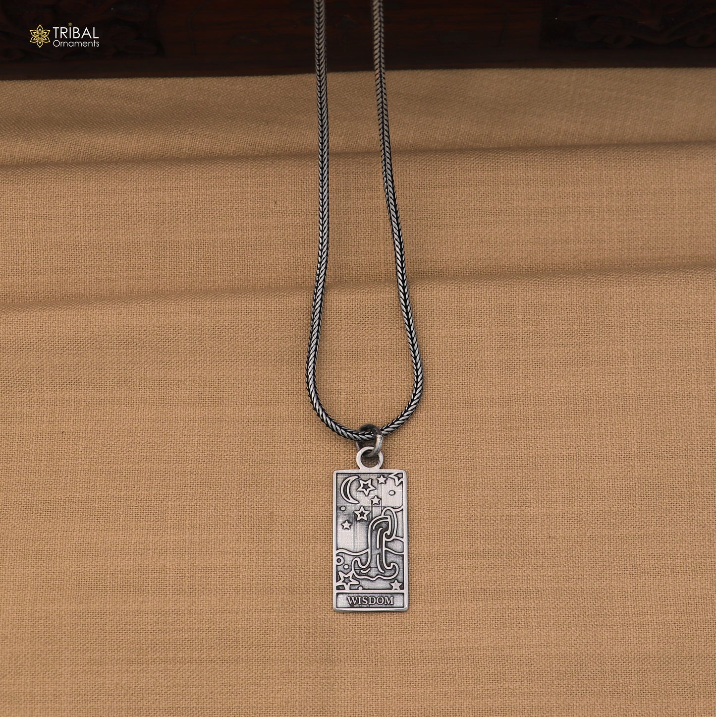 925 sterling silver Tarot cards, astrology zodiac sign pendant with chain unisex jewelry nsp1168