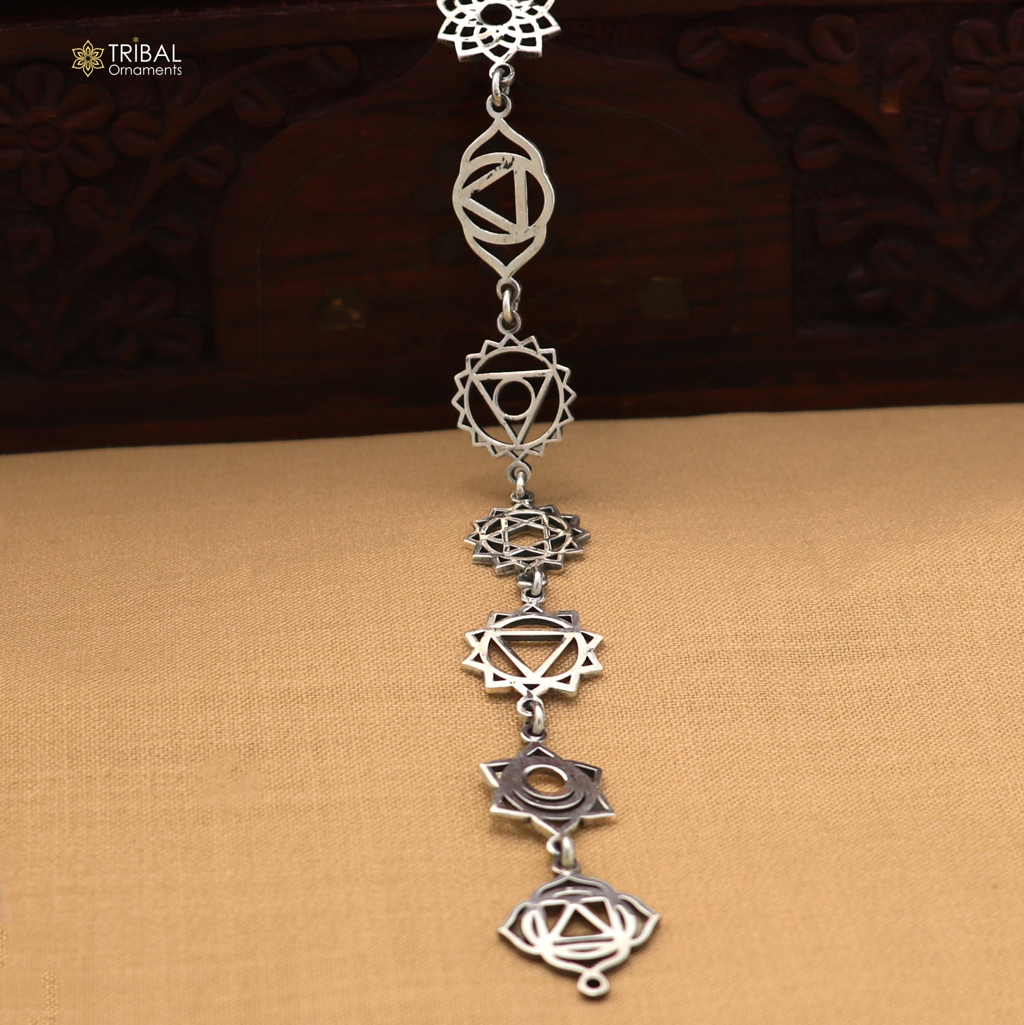 925 sterling silver seven chakra charm pendant unisex stylish jewelry nsp1176