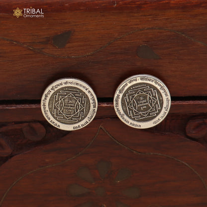 925 sterling silver Hanuman yantra stud earring best unisex jewelry er301
