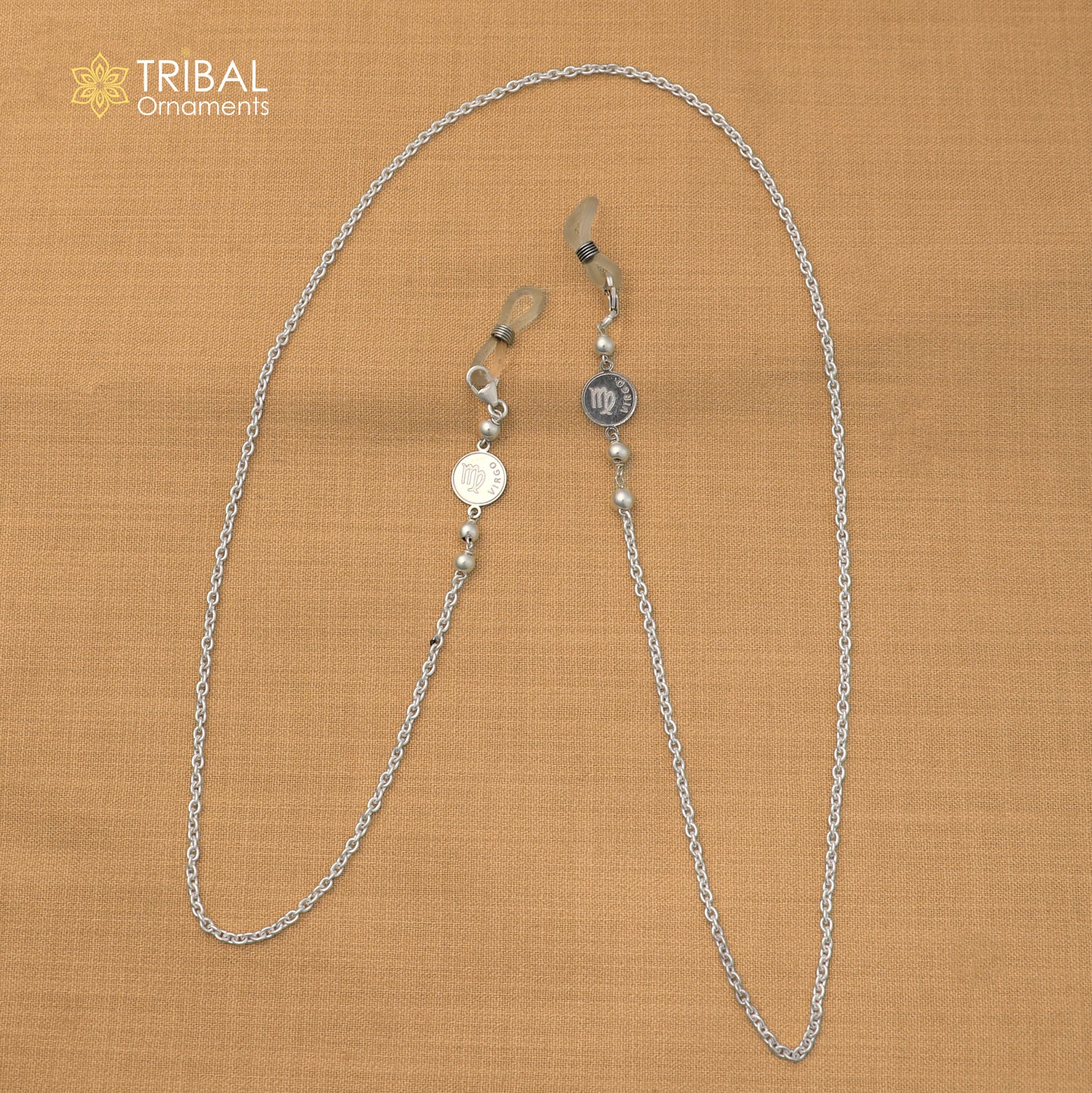 925 Sterling silver cuban link chain Women Stylish Sunglass Eyeglass Cord mask chain ch654