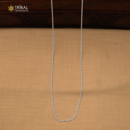 925 Sterling silver cuban link chain Women Stylish Sunglass Eyeglass Cord mask chain ch654