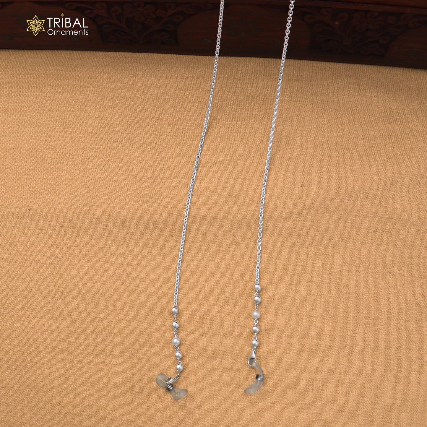 925 Sterling silver cuban link chain Women Stylish Sunglass Eyeglass Cord mask chain ch656