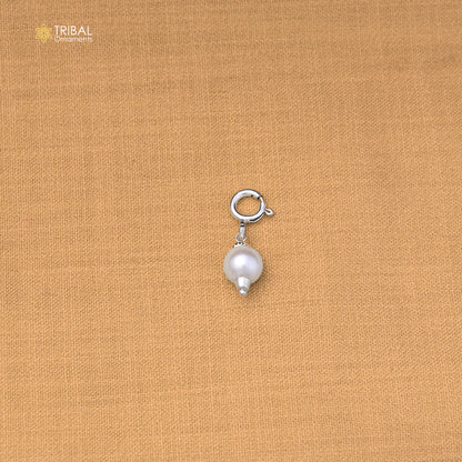 925 sterling silver pearl hanging pendant stylish jewelry nsp1183