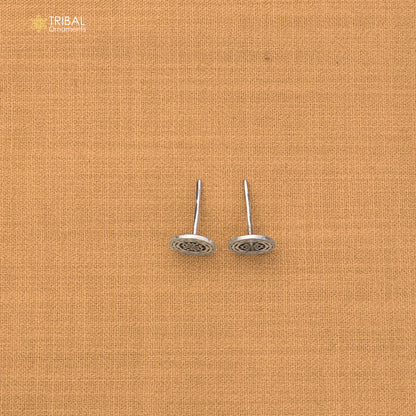 925 sterling silver Shree yantra stud earring best unisex jewelry er302