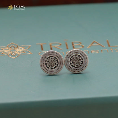 925 sterling silver Shree yantra stud earring best unisex jewelry er302