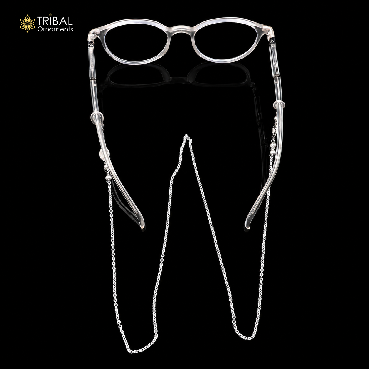 925 Sterling silver cuban link chain Women Stylish Sunglass Eyeglass Cord mask chain ch654