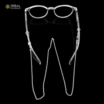 925 Sterling silver cuban link chain Women Stylish Sunglass Eyeglass Cord mask chain ch654