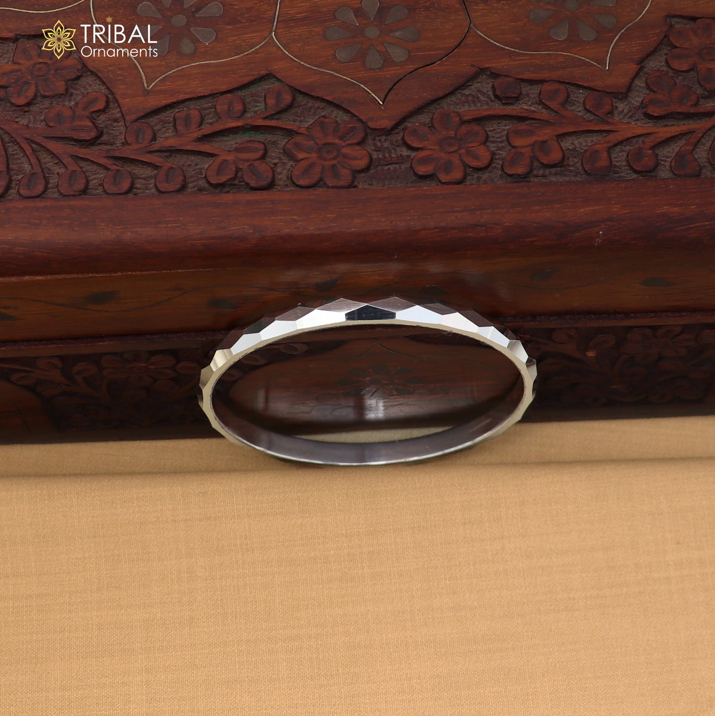 925 Sterling silver customized stylish bangle kada tribal jewelry nsk970