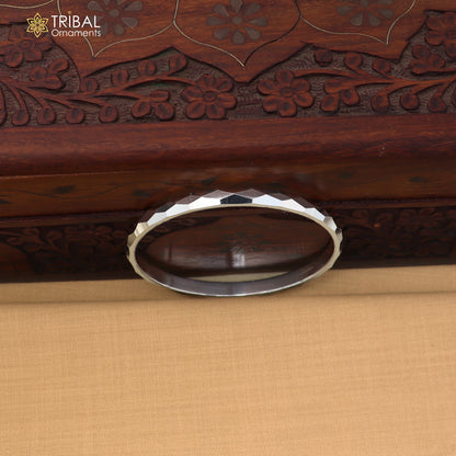 925 Sterling silver customized stylish bangle kada tribal jewelry nsk970
