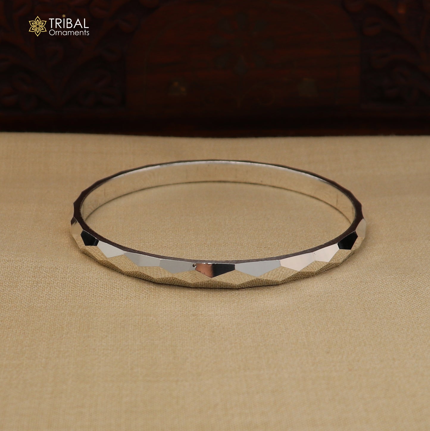 925 Sterling silver customized stylish bangle kada tribal jewelry nsk970