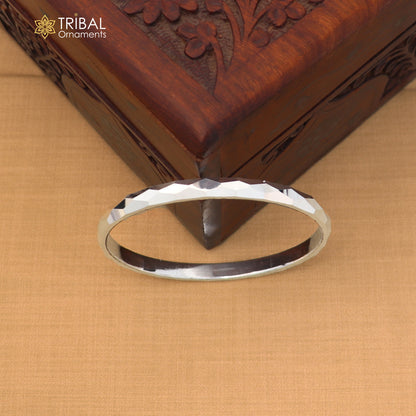 925 Sterling silver customized stylish bangle kada tribal jewelry nsk970