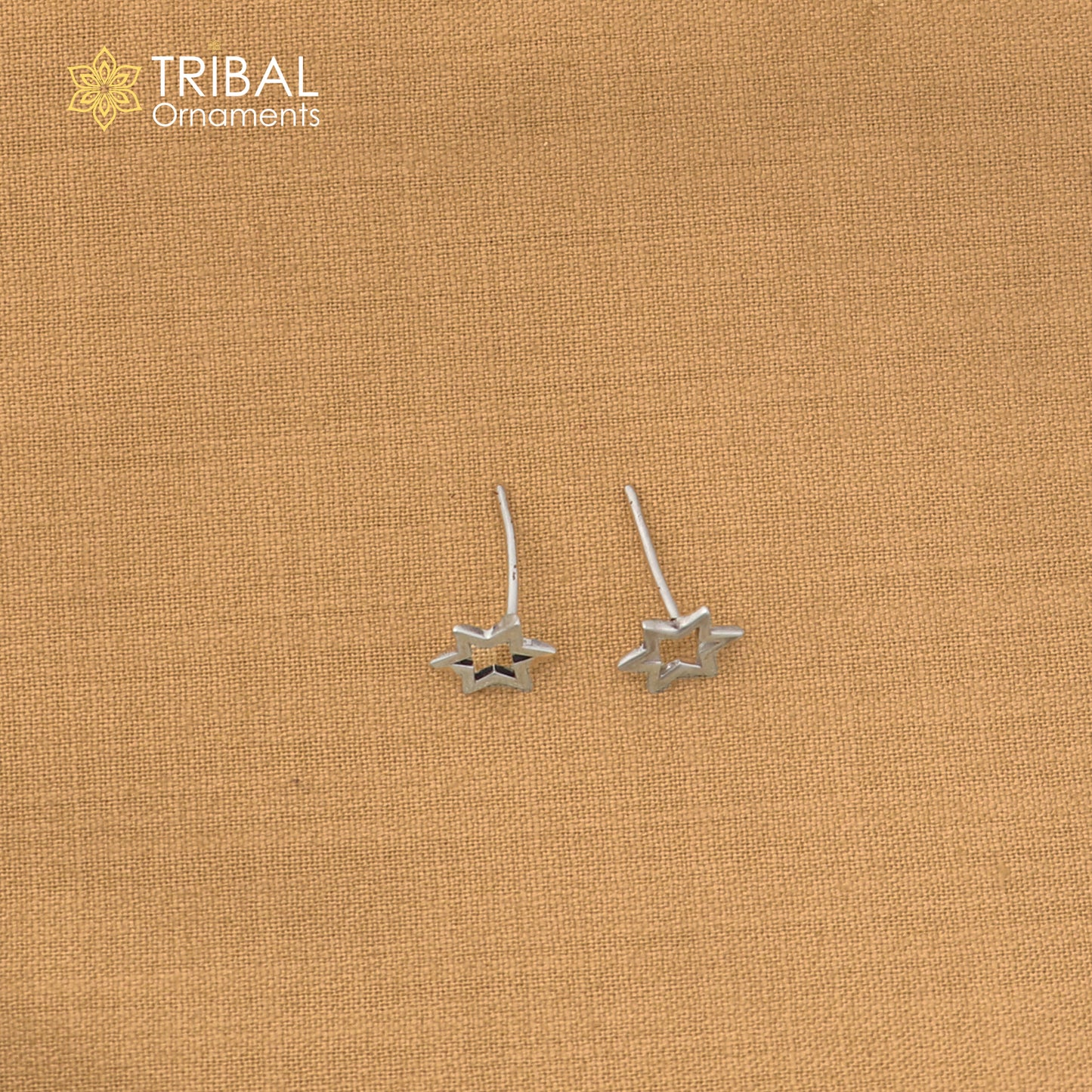 925 sterling silver star design stud earring best unisex jewelry er293