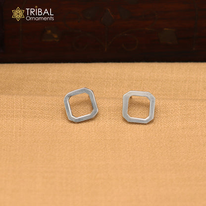 925 sterling silver stylish stud earring best unisex jewelry er298