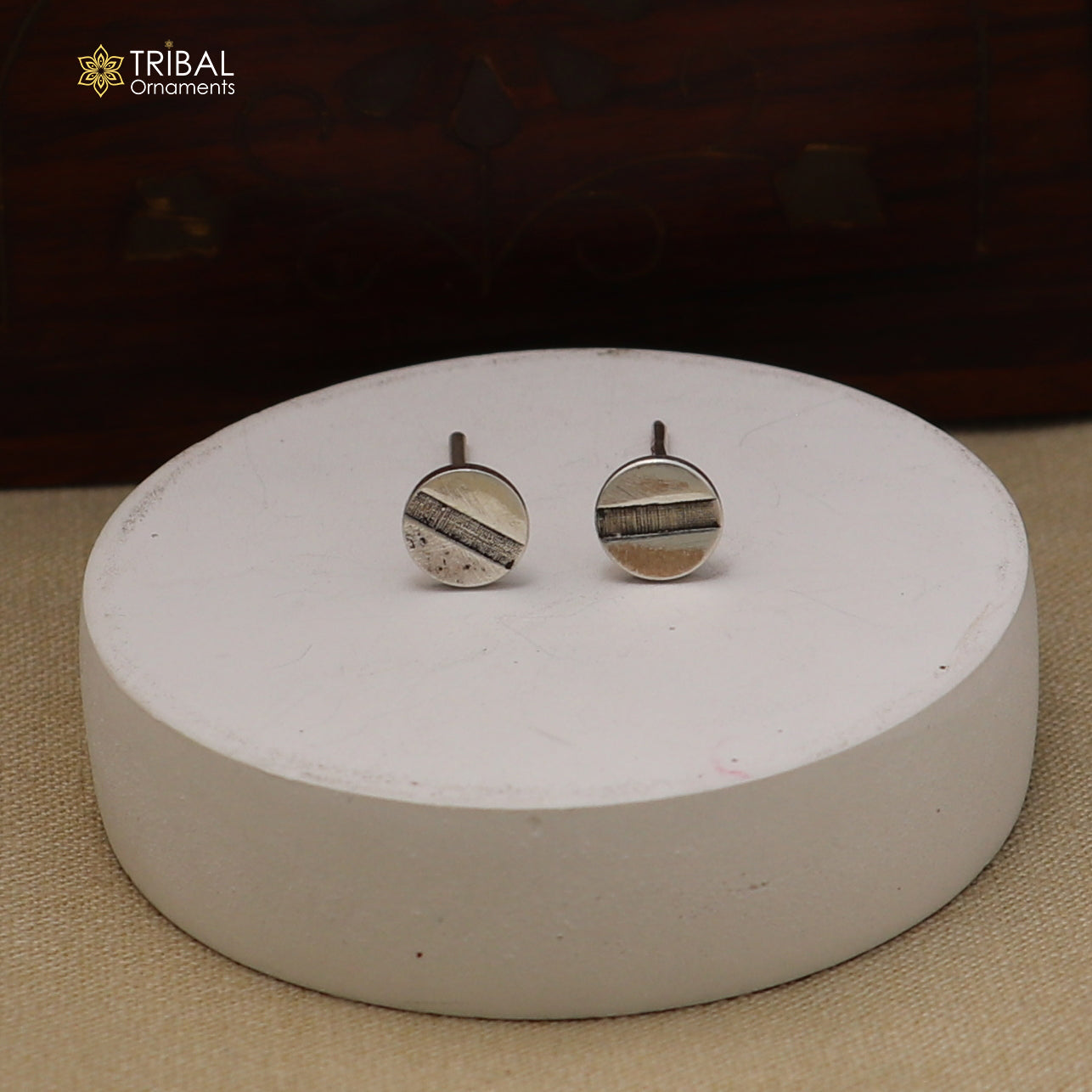 925 sterling silver Round screw style stud earring best unisex jewelry er297