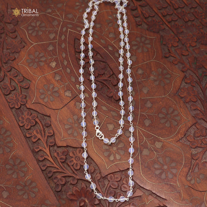 925 sterling silver crystal stone beads mala stylish jewelry ch658