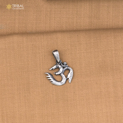 925 sterling silver Shiva mantra Om design pendant unisex jewelry nsp1179