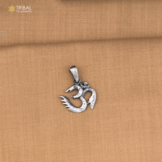 925 sterling silver Shiva mantra Om design pendant unisex jewelry nsp1179