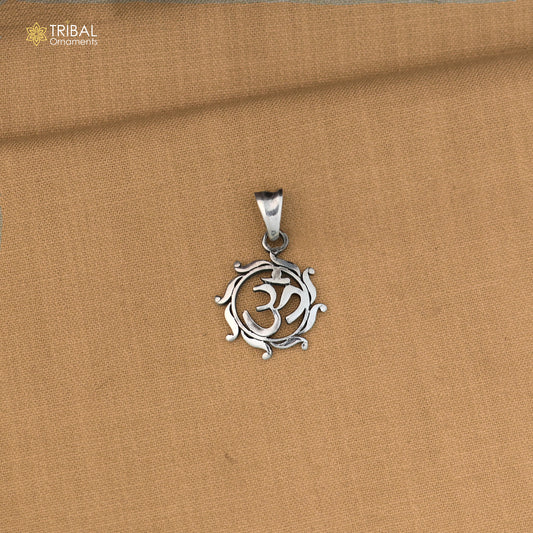 925 sterling silver Shiva mantra Om design pendant unisex jewelry nsp1180