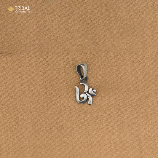 925 sterling silver Shiva mantra Om design pendant unisex jewelry nsp1182