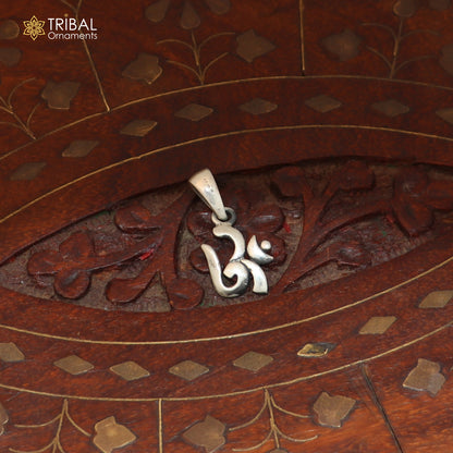 925 sterling silver Shiva mantra Om design pendant unisex jewelry nsp1182