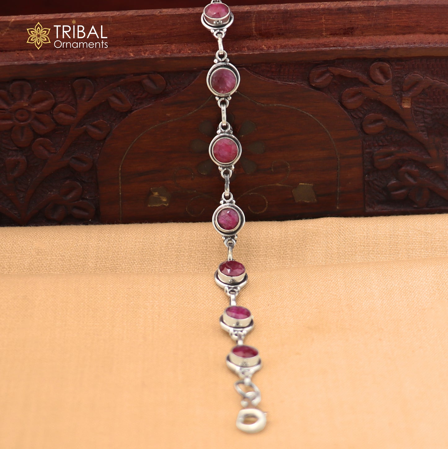 925 sterling silver multi color stone stylish bracelet unisex jewelry sbr773