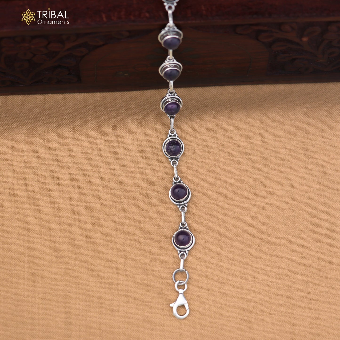 925 sterling silver multi color stone stylish bracelet unisex jewelry sbr773