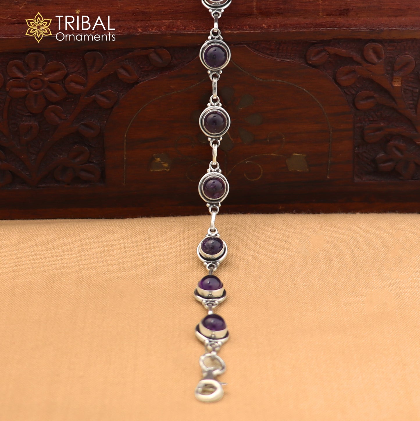 925 sterling silver multi color stone stylish bracelet unisex jewelry sbr773