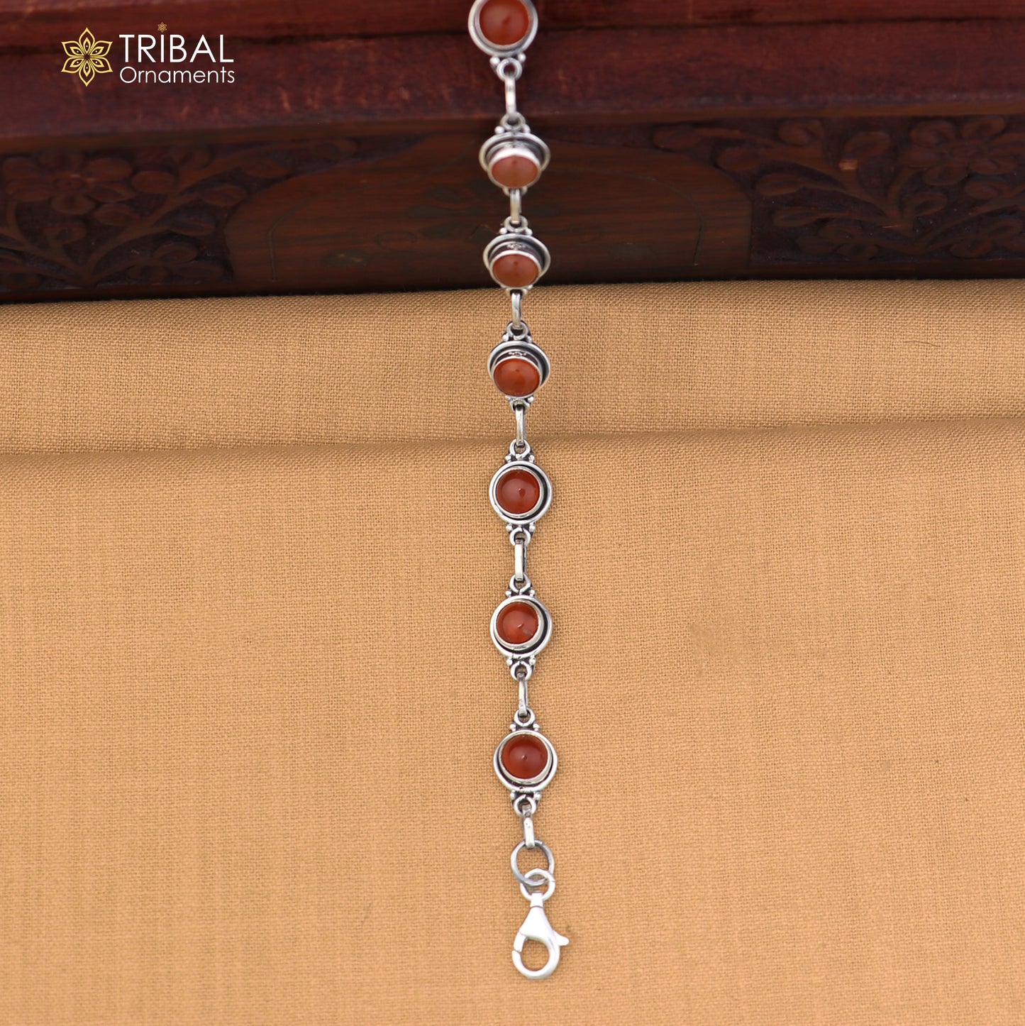 925 sterling silver multi color stone stylish bracelet unisex jewelry sbr773