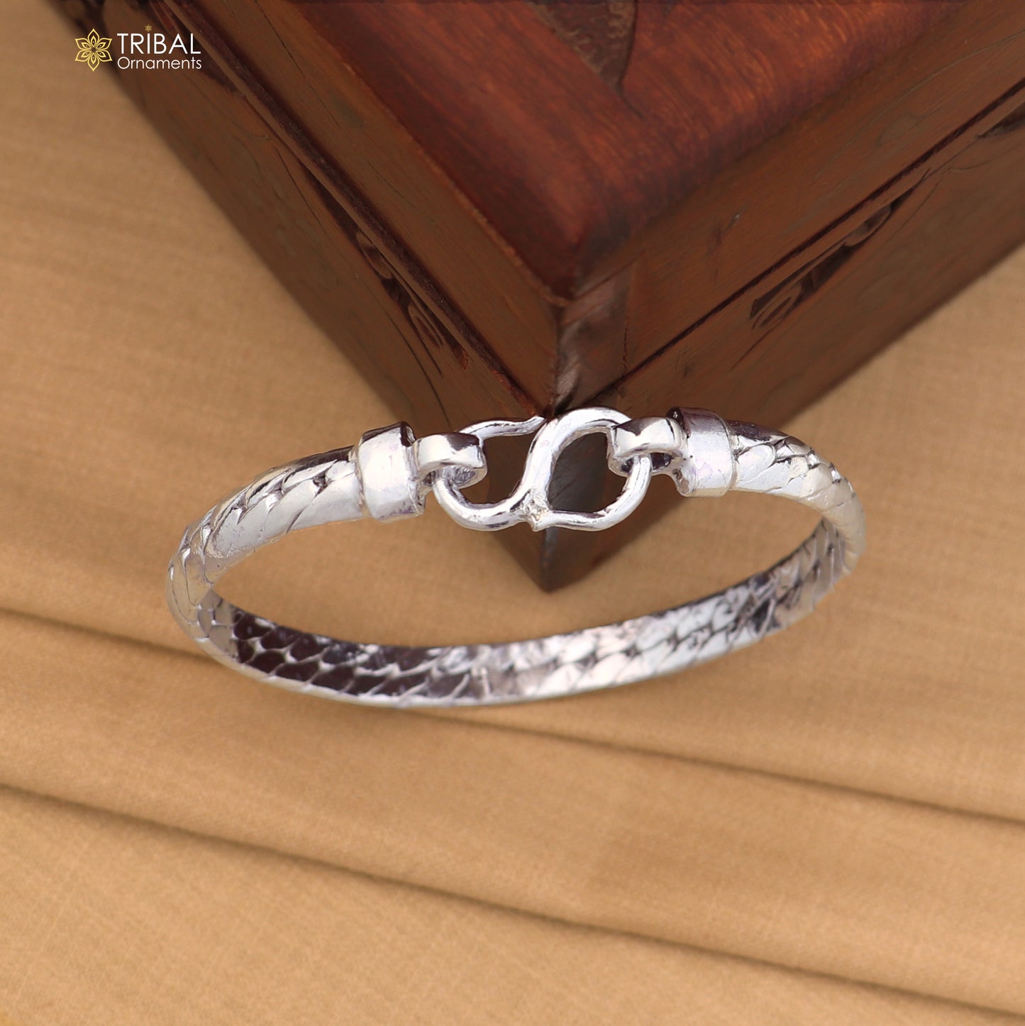 925 Sterling silver heavy bangle bracelet kada for men's jewelry nsk969