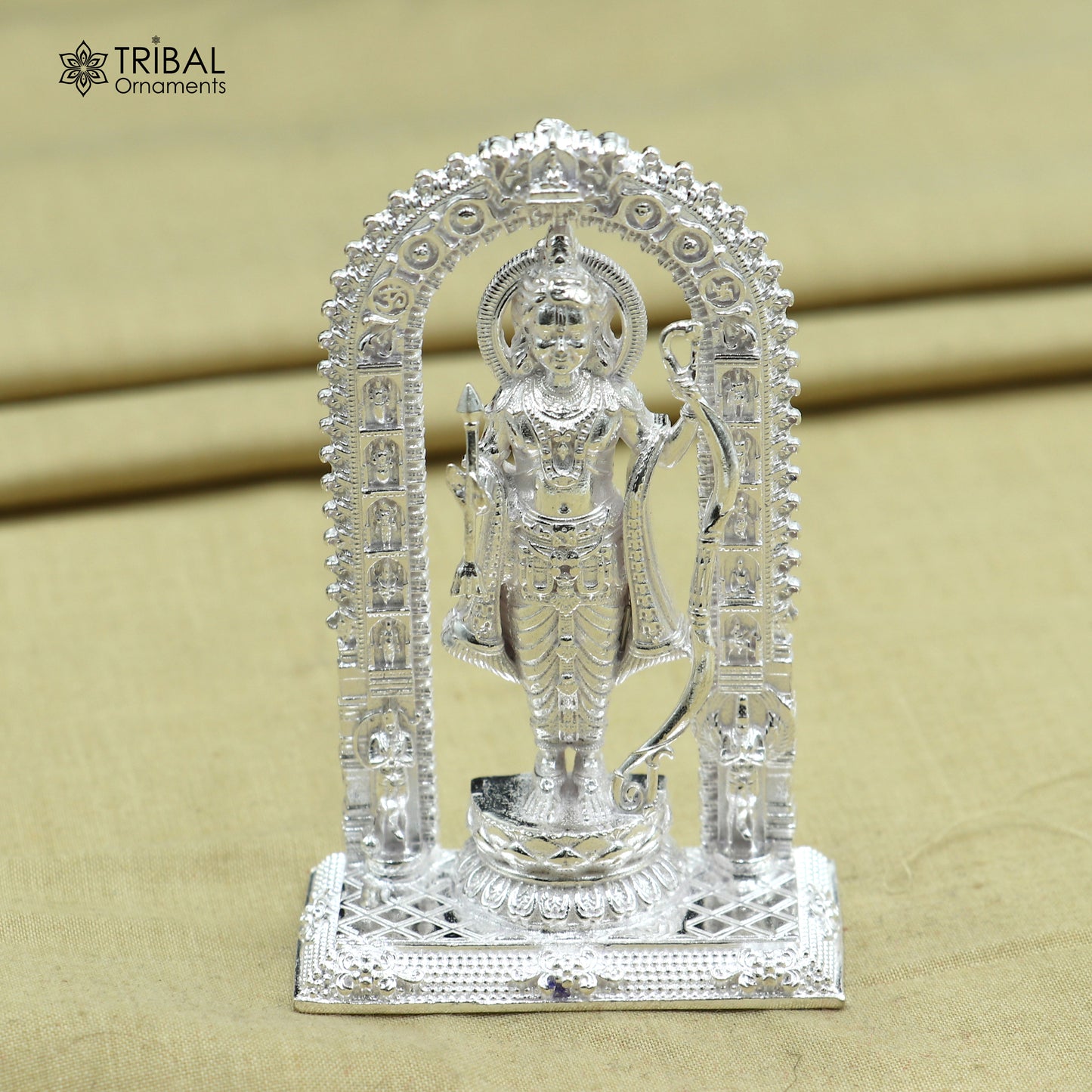 925 Sterling silver Lord Shree Ram ji Statue figurine, puja articles decorative gift art836