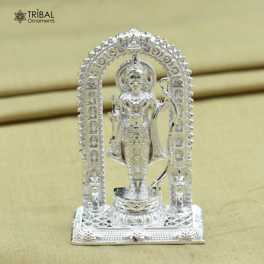 925 Sterling silver Lord Shree Ram ji Statue figurine, puja articles decorative gift art836