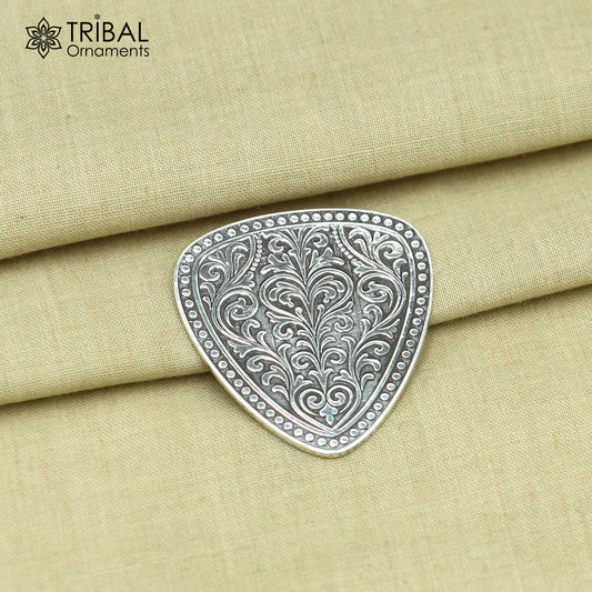 925 sterling silver Guitar Pick  personalized musical instrument article art844