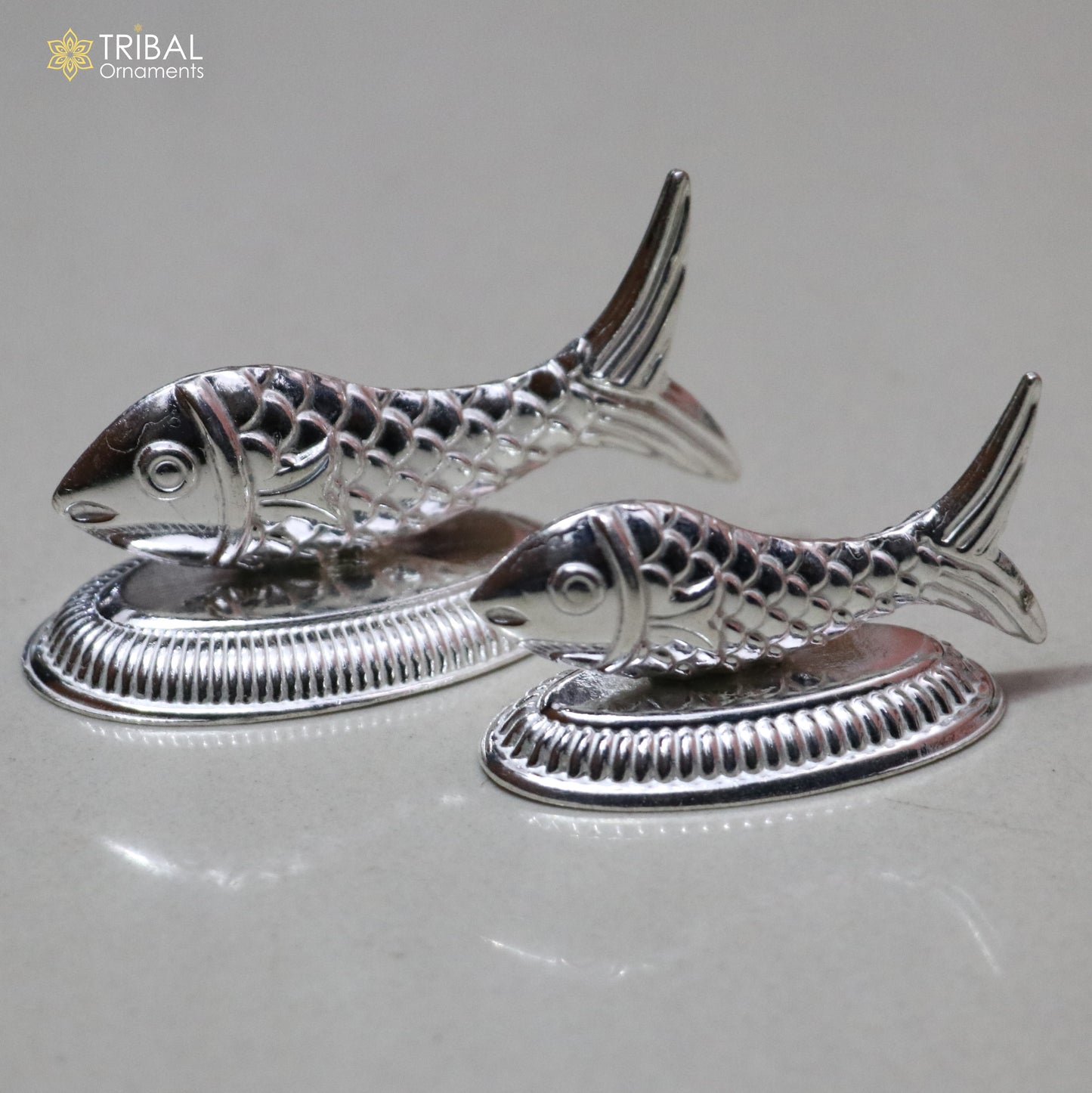 925 sterling silver silver fish, Lord vishnu avatar Matsya, Silver Puja Fish For Prosperity And Good Luck su1380