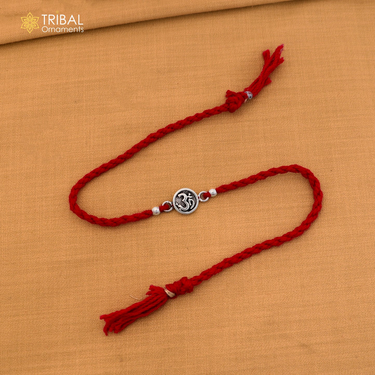 925 sterling silver Divine OM pendant Rakhi bracelet rK420
