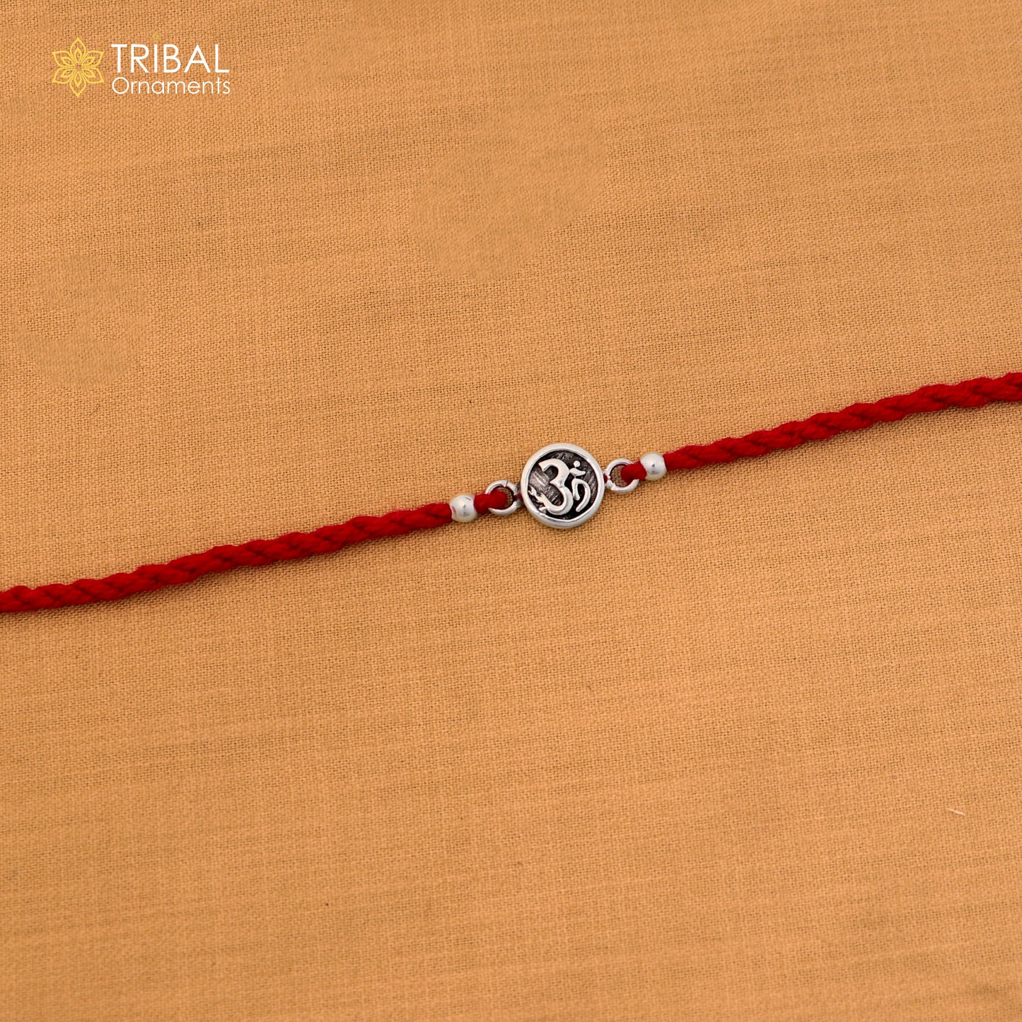 925 sterling silver Divine OM pendant Rakhi bracelet rK420