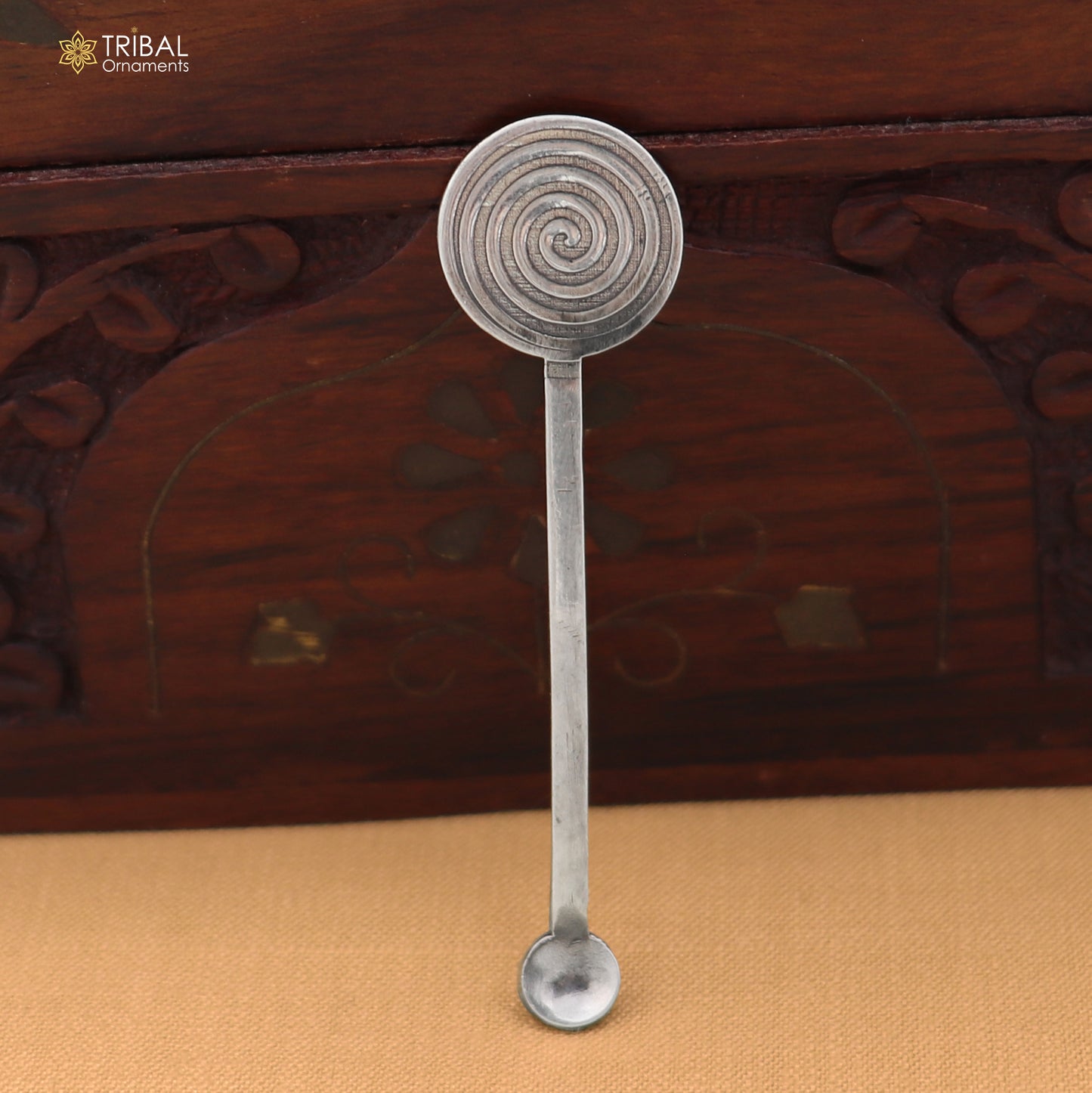 925 sterling silver new born baby Annaprashan ceremony Honey stick su1398