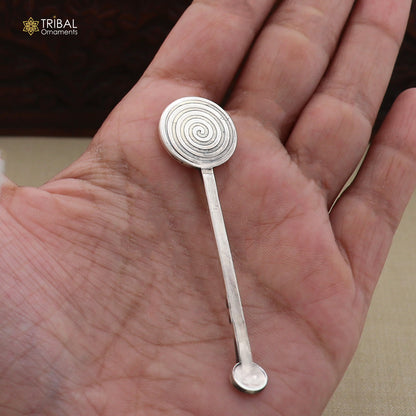 925 sterling silver new born baby Annaprashan ceremony Honey stick su1398