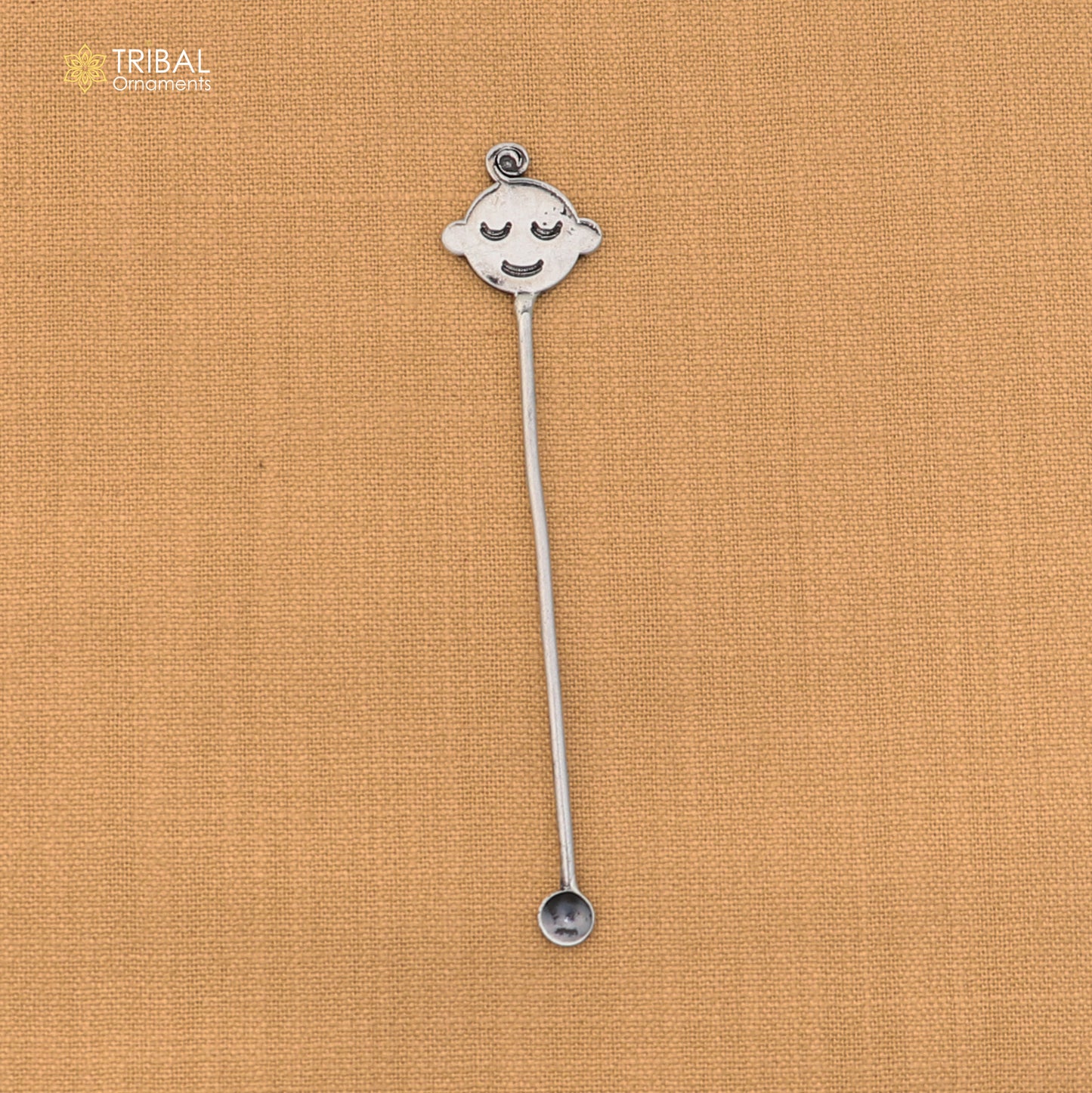 925 sterling silver new born baby Annaprashan ceremony Honey stick su1399