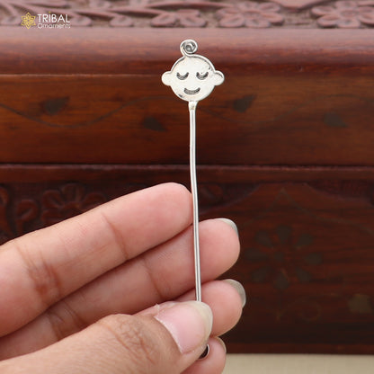 925 sterling silver new born baby Annaprashan ceremony Honey stick su1399