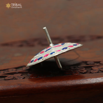 925 sterling silver Firki or Lattu toy for your baby Krishna idols article art887