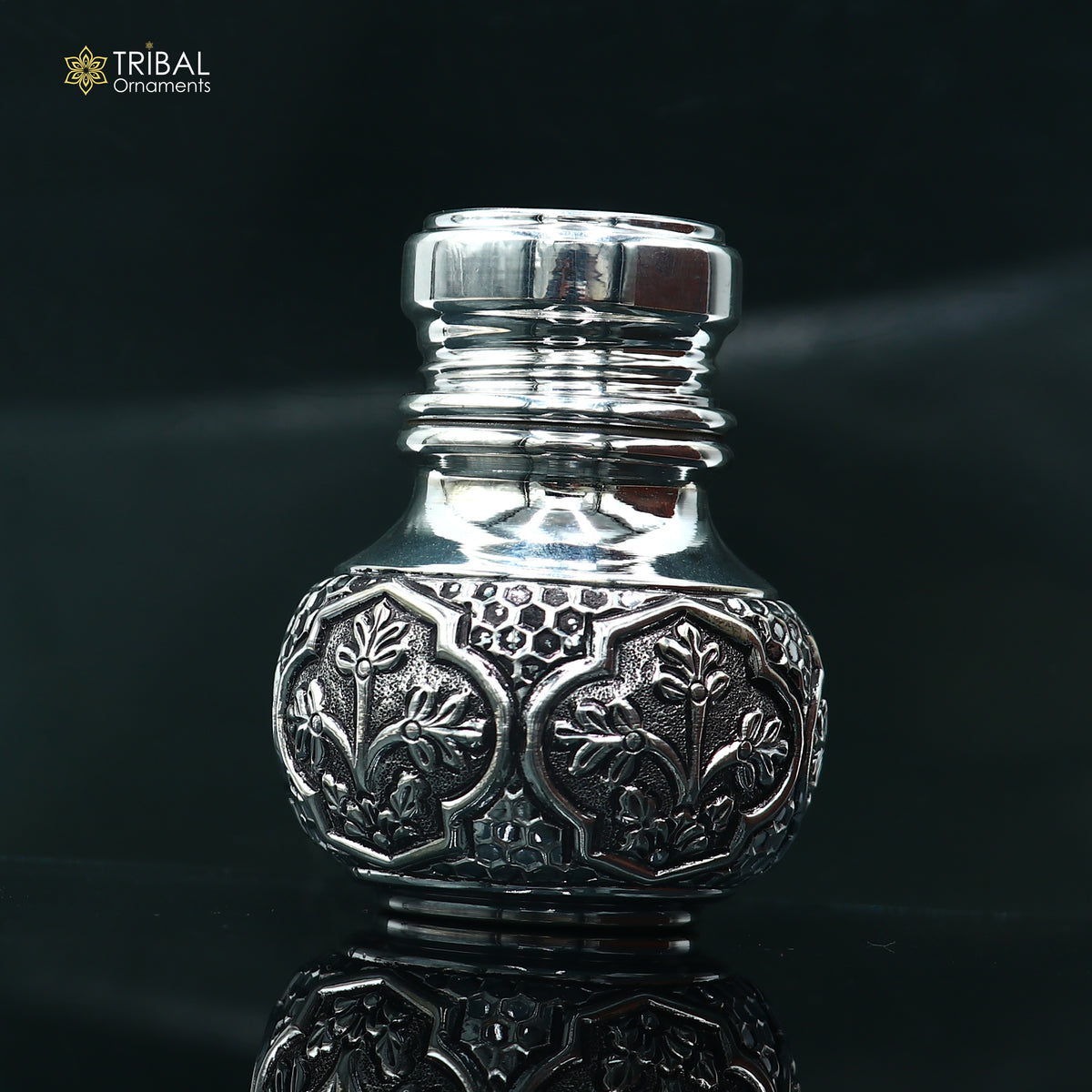 925 sterling silver nakshi work Salt and pepper shakers kitchen utensils art895