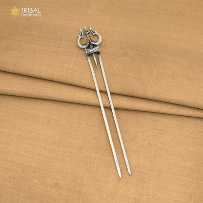 925 Sterling silver lord Shiva trident puja article art896
