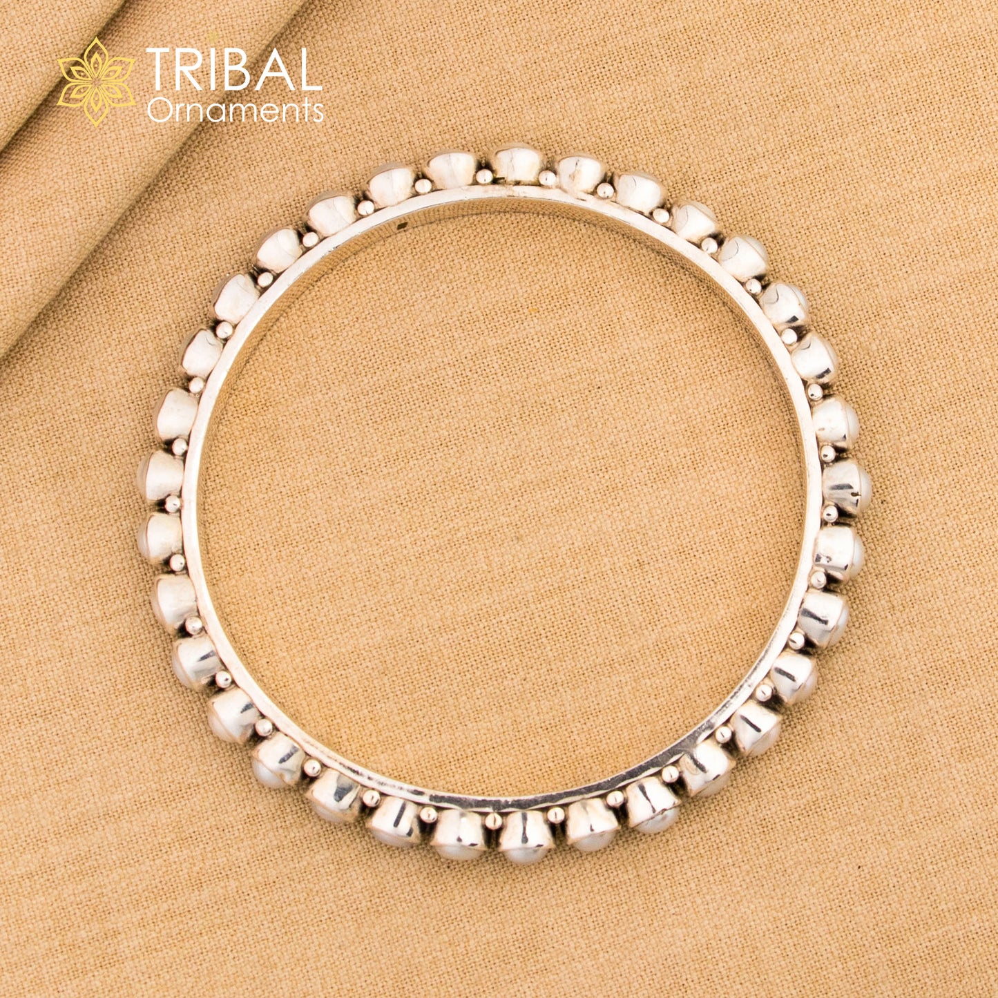 Excellent designer 925 sterling silver pearl bangle bracelet, fabulous oxidized customized brides gifting pearl bangle bracelet ba102